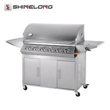 Guangzhou Heavy Duty Acier Inoxydable No Fumée Gas Rotating Grill bbq